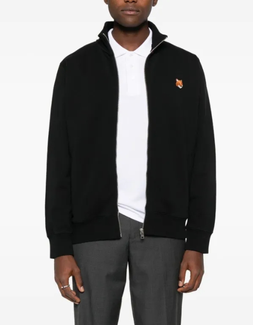 Maison Kitsuné 폭스 모티프 지퍼 재킷