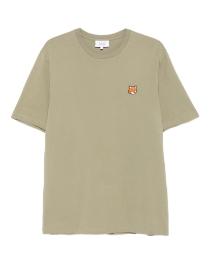 Maison Kitsuné 폭스 헤드 자수 티셔츠