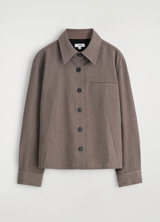 울 블렌드 셔츠