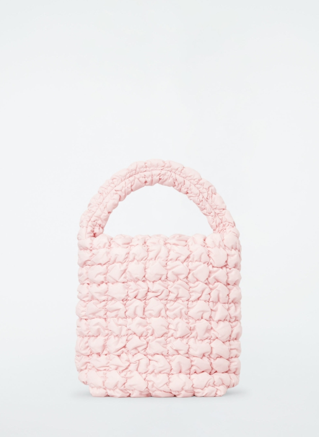 퀼티드 미니 토트백