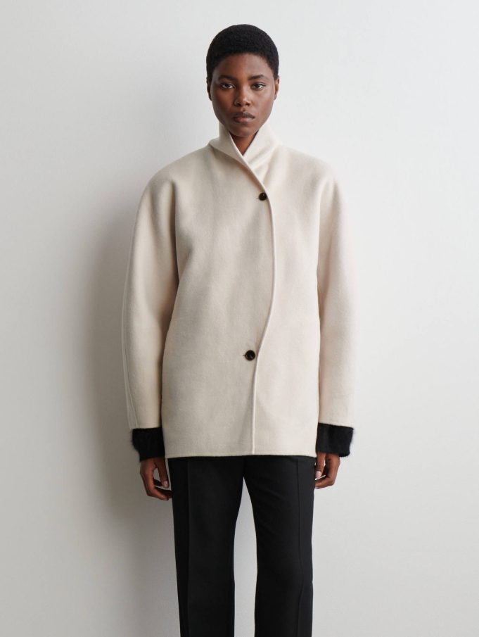 더블페이스 울 피 코트