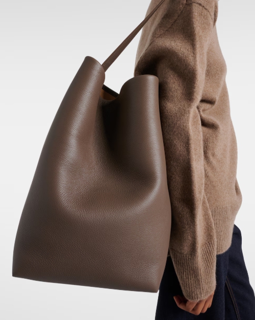 The Row N/S Park 라지 레더 토트 백 Elephant