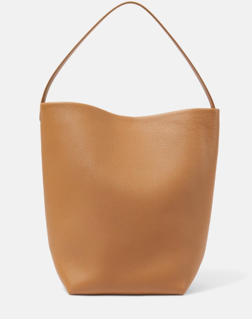 The Row N/S Park 라지 레더 토트 백 Cinnamon