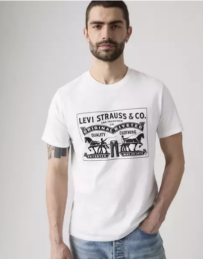 Two-horse Pull Graphic Tee Shirt