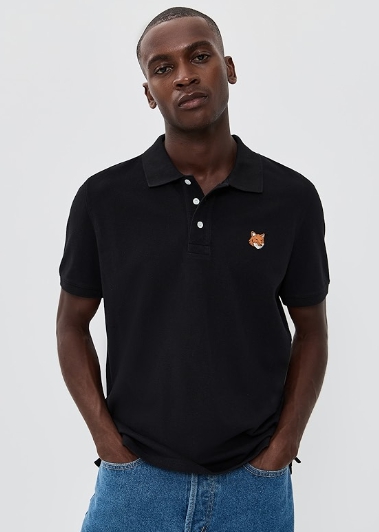Maison Kitsuné Fox Head Patch Regular Polo