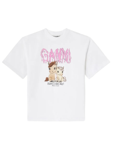 GANNI 그래픽 티셔츠